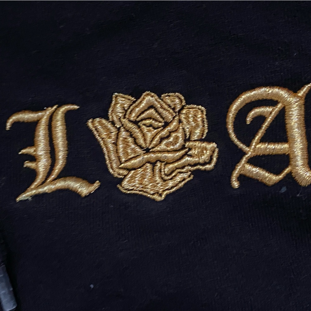 Vintage L.A gold rose hoodie